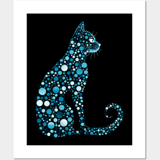 Happy Dot Day Cute Cat Posters and Art